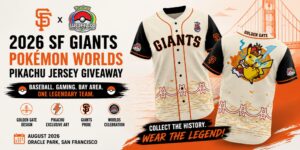Want to Find the 2026 SF Giants Pokémon Worlds Jersey How to Catch This Exclusive Stadium Giveaway