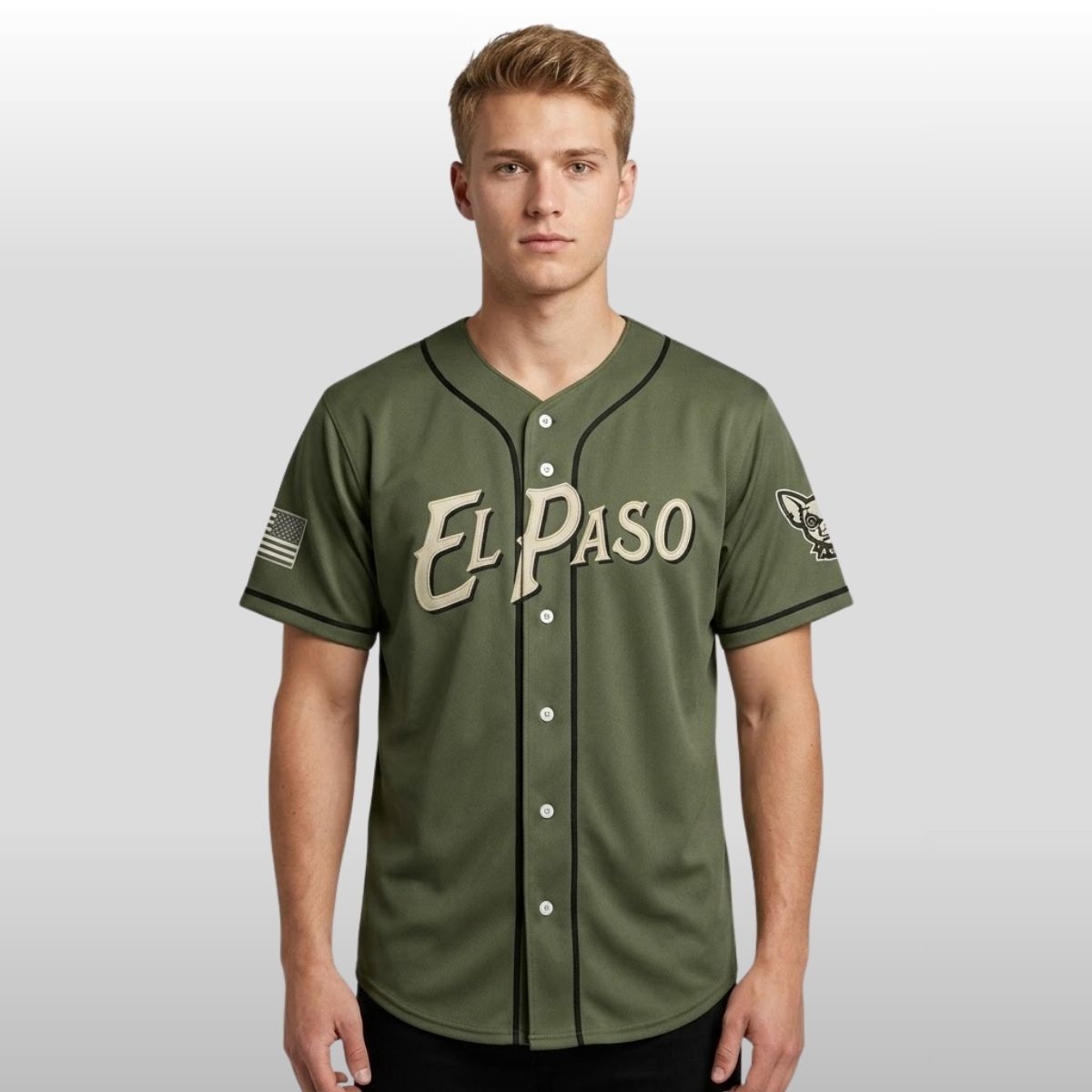 2026 El Paso Chihuahuas Military Appreciation Night Baseball Jersey 2 2026 El Paso Chihuahuas Military Appreciation Night Baseball Jersey 2