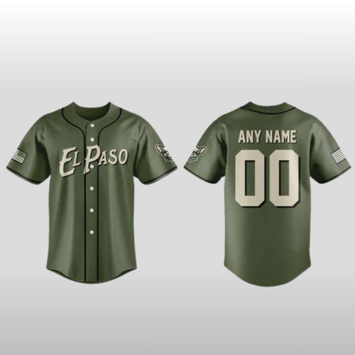 2026 El Paso Chihuahuas Military Appreciation Night Jersey 2 2026 El Paso Chihuahuas Military Appreciation Night Baseball Jersey