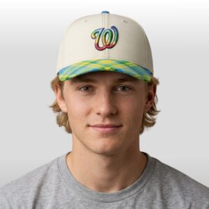 Reading Iced Coffees logo Rhys Hoskins Bat Spike Hat (2)