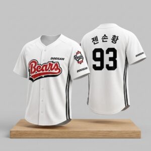 2026 Jensen Huang Korean Pro Baseball Bears Jersey Shirt 2