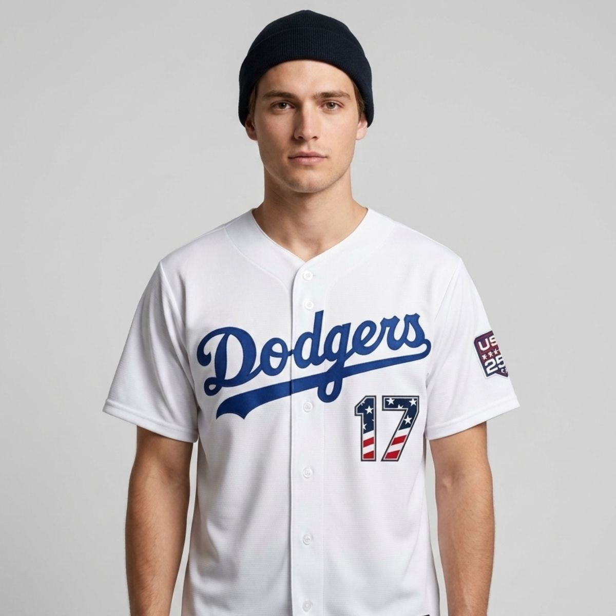 2026 LA Dodger 4th Of July American Flag Baseball Jersey 2026 LA Dodger 4th Of July American Flag Baseball Jersey