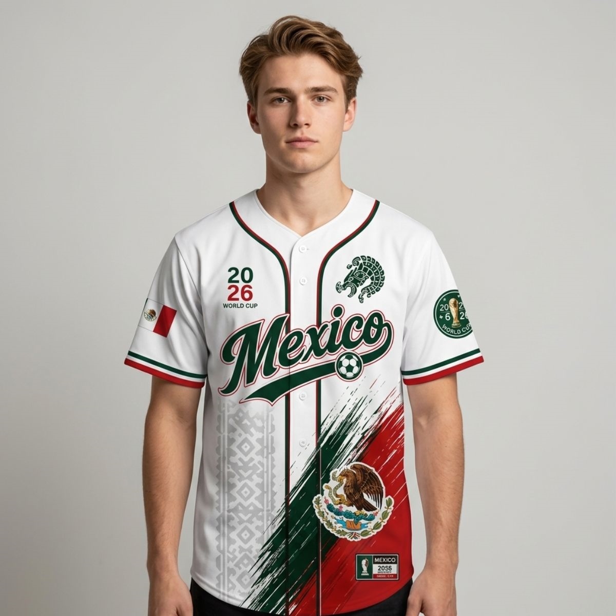 2026 Mexico World Cup Baseball Jersey 2026 Mexico World Cup Baseball Jersey
