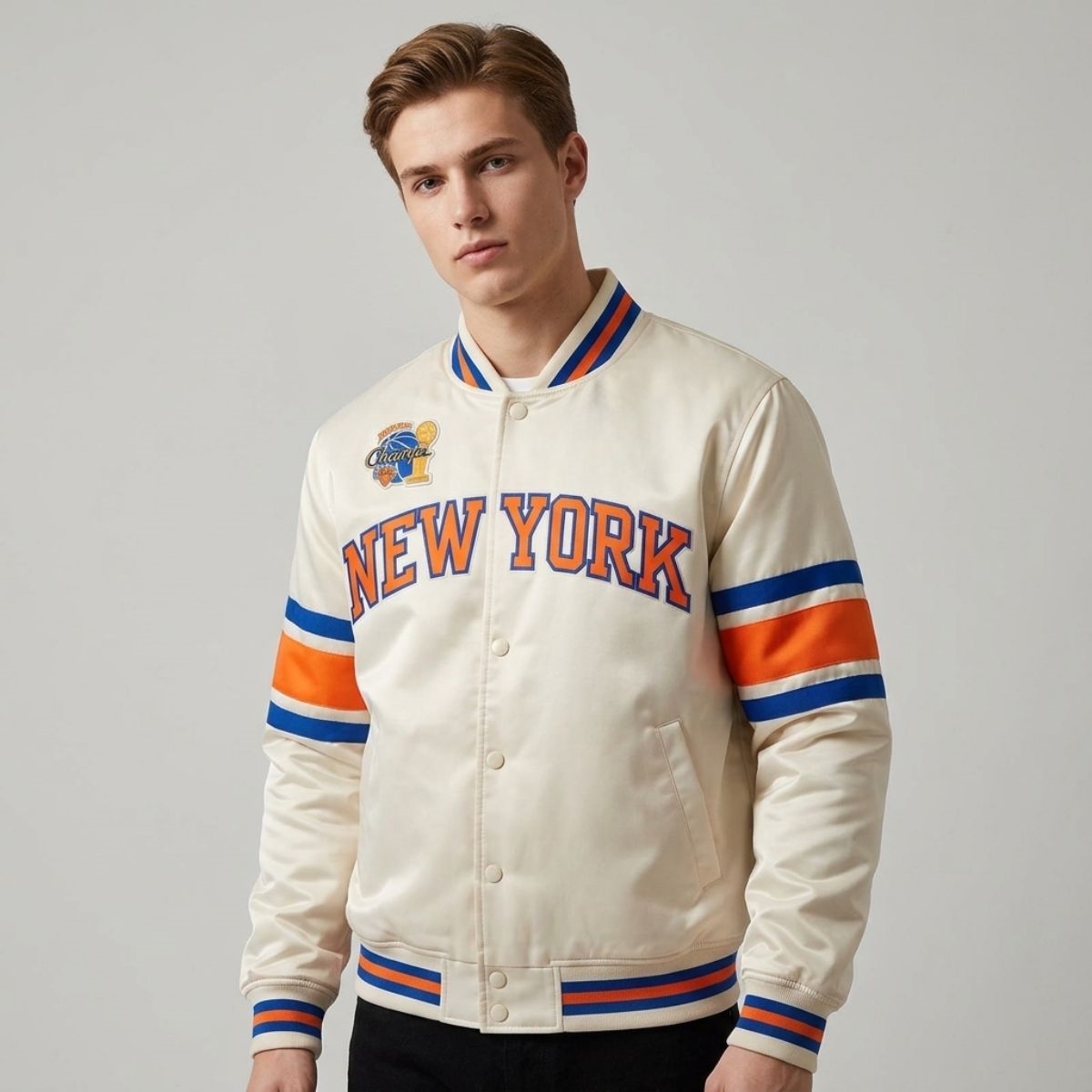 2026 New York Knicks Finals Champions Bomber Jacket 2026 New York Knicks Finals Champions Bomber Jacket