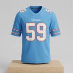 2026 Ryan Weathers Tim Shaw’s Titans Football Jersey