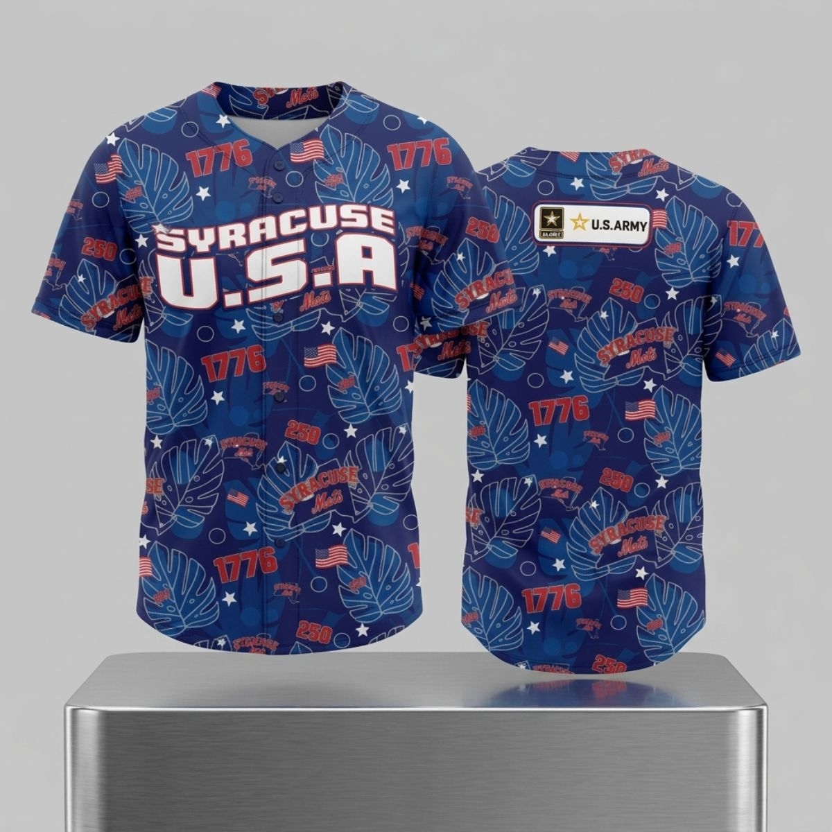 2026 Syracuse Mets USA Hawaiian Shirt Jersey Giveaway 1 2026 Syracuse Mets USA Hawaiian Shirt Jersey Giveaway 2