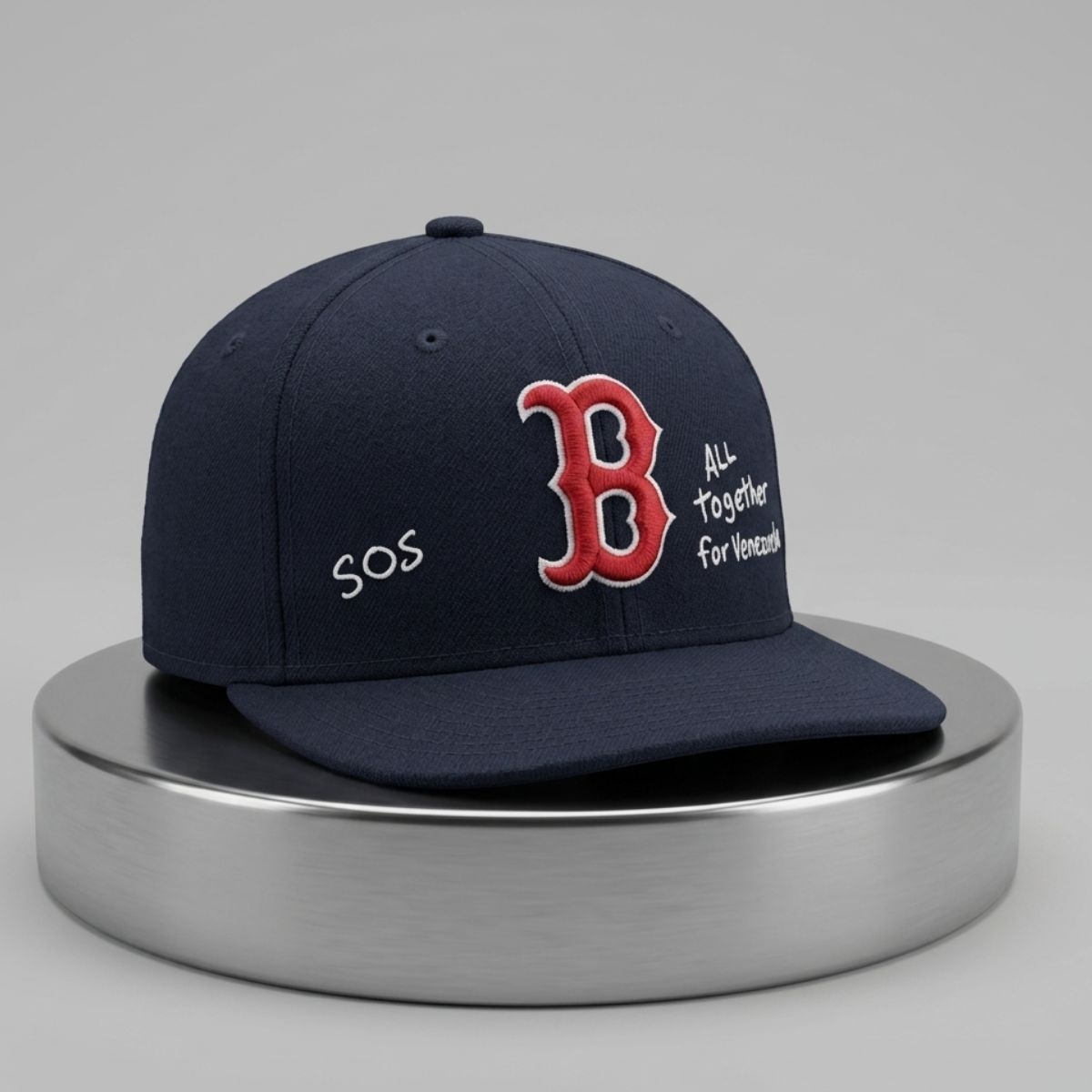 2026 Wilyer Abreu Red Sox SOS All Together For Venezuela Hat 1 2026 Wilyer Abreu Red Sox SOS All Together For Venezuela Hat 1