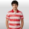 Charles Leclerc APM Monaco Red And White Striped Polo Shirt 3 Charles Leclerc APM Monaco Red And White Striped Polo Shirt