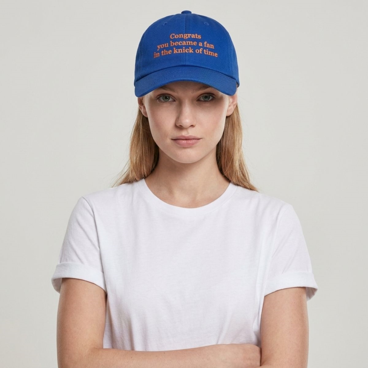 Congrats You Became A Fan In The Knick Of Time Hat Congrats You Became A Fan In The Knick Of Time Hat