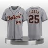 Detroit Tigers Number 4 Lou Gehrig Patch Jersey 2