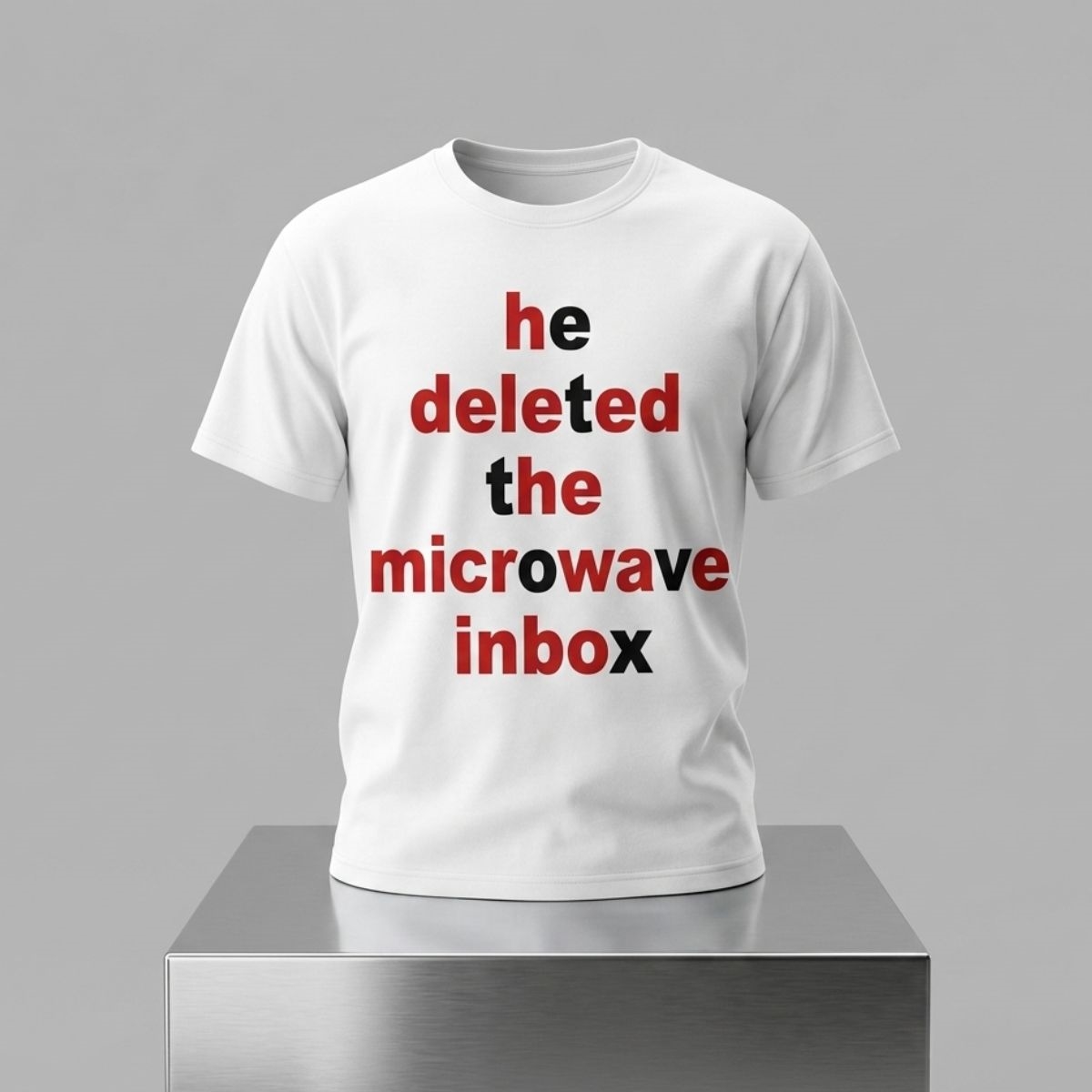 He Deleted The Microwave Inbox Shirt 1 He Deleted The Microwave Inbox Shirt 2