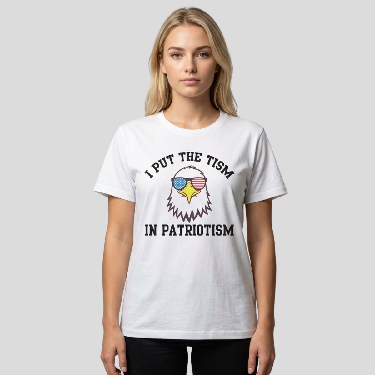 I Put the Tism in Patriotism Eagle Shirt I Put the Tism in Patriotism Eagle Shirt