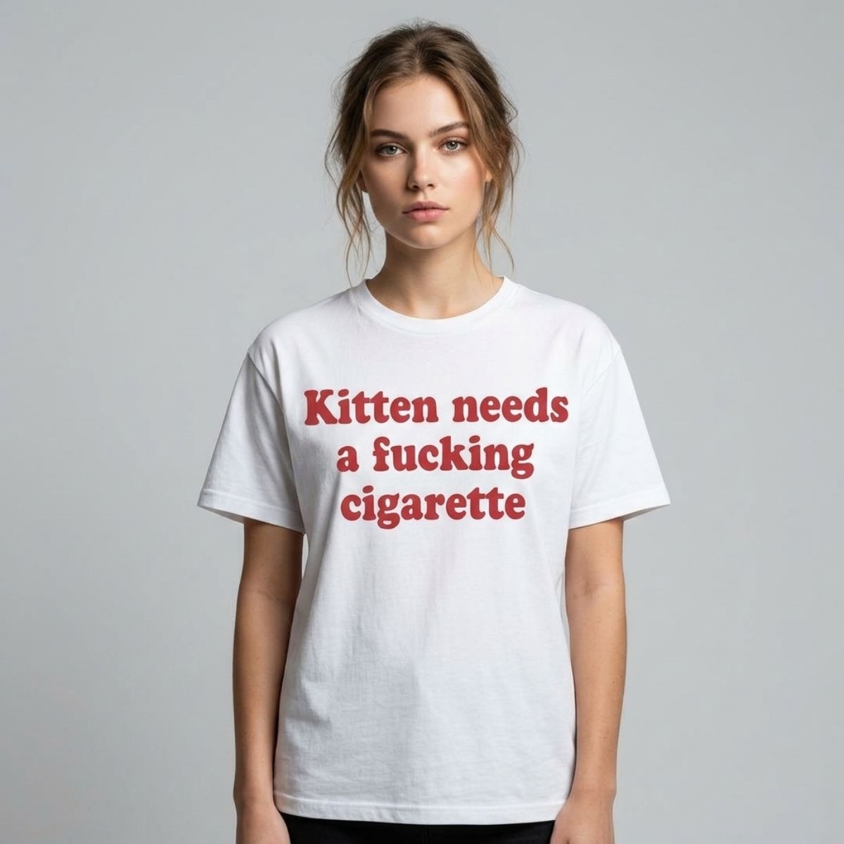 Kitten Needs A Fucking Cigarette Shirt Kitten Needs A Fucking Cigarette Shirt