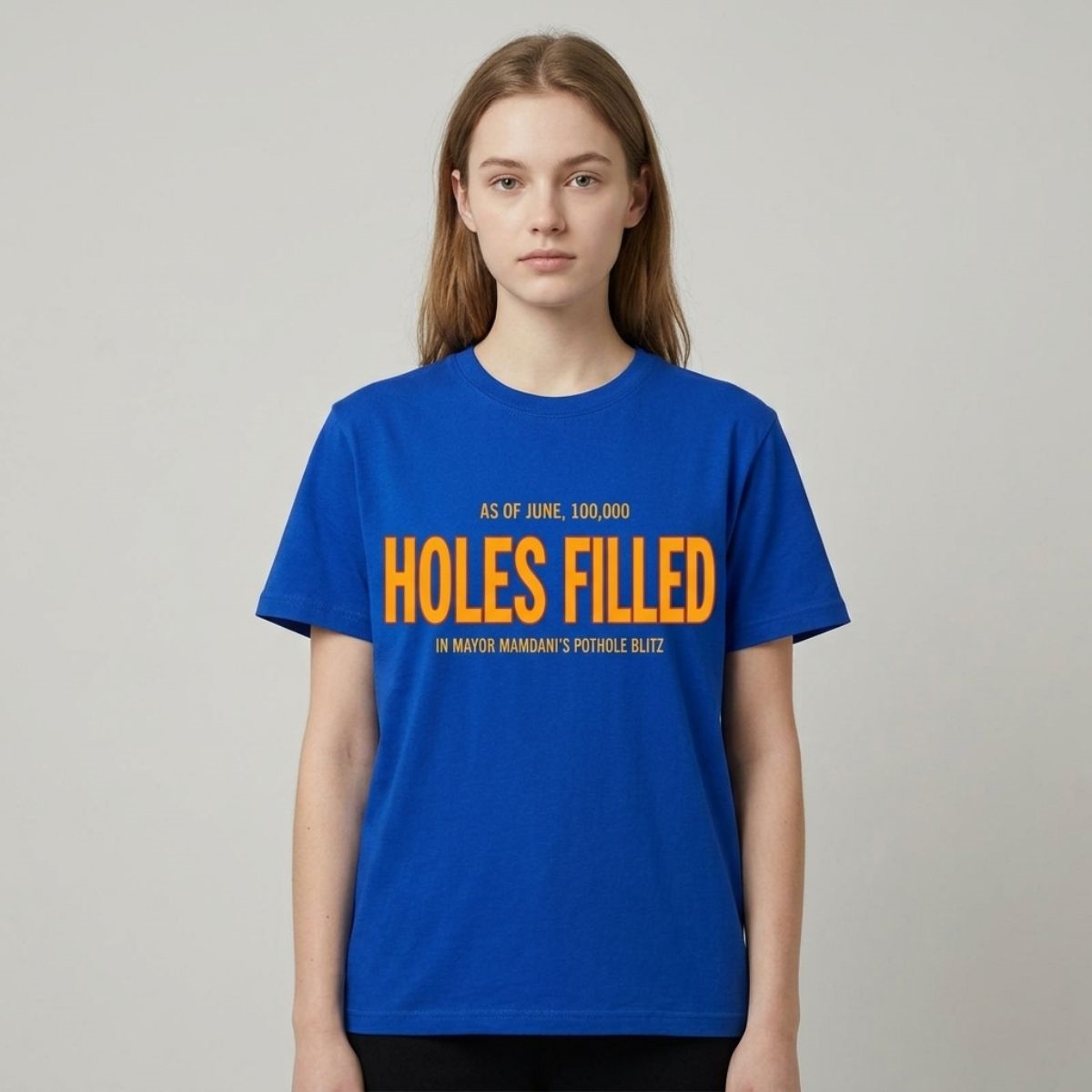 Mayor Mamdani 100000 Holes Filled Pothole Blitz Shirt Mayor Mamdani 100000 Holes Filled Pothole Blitz Shirt