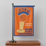 NY Knicks 2026 World Champions Flag