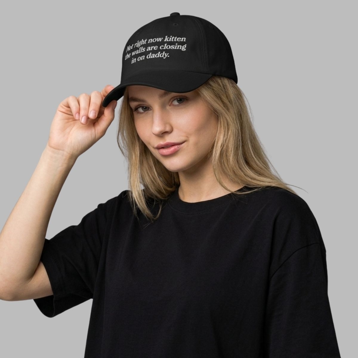 Not Right Now Kitten The Walls Are Closing In On Daddy Hat Not Right Now Kitten The Walls Are Closing In On Daddy Hat