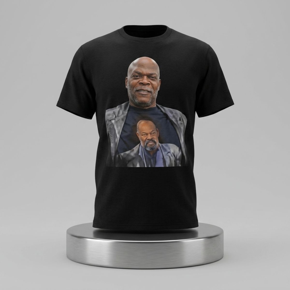 Samuel Jackson Wearing A Shirt Of Himself Shirt 1 Samuel Jackson Wearing A Shirt Of Himself Shirt 2