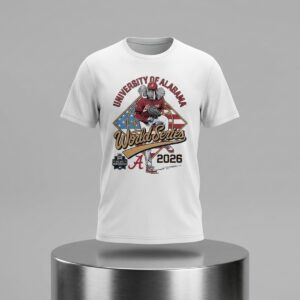 2026 Alabama Baseball World Series NCAA Mens College Shirt 2