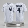 2026 Yankees Number 4 ALS Lou Gehrig Day Jersey