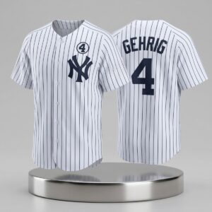 2026 Yankees Number 4 ALS Lou Gehrig Day Jersey