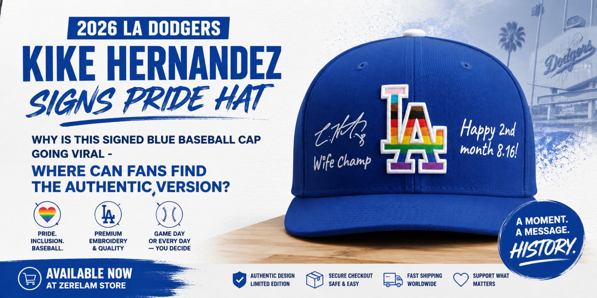 Why Is This Signed Blue Baseball Cap Going Viral - Where Can Fans Find ...