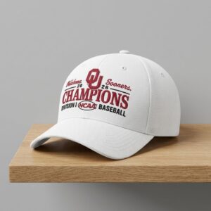 Oklahoma Sooners 2026 NCAA Baseball Mens College World Series Champions Hat