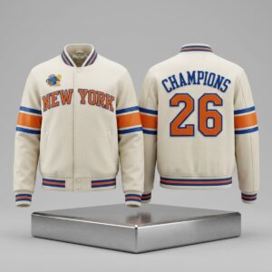 2026 New York Knicks Finals Champions Bomber Jacket 2