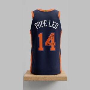 2026 Knicks Pope Leo Jersey 2