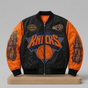 2026 Jordan Clarkson Knicks NBA Finals Bomber Jacket 2