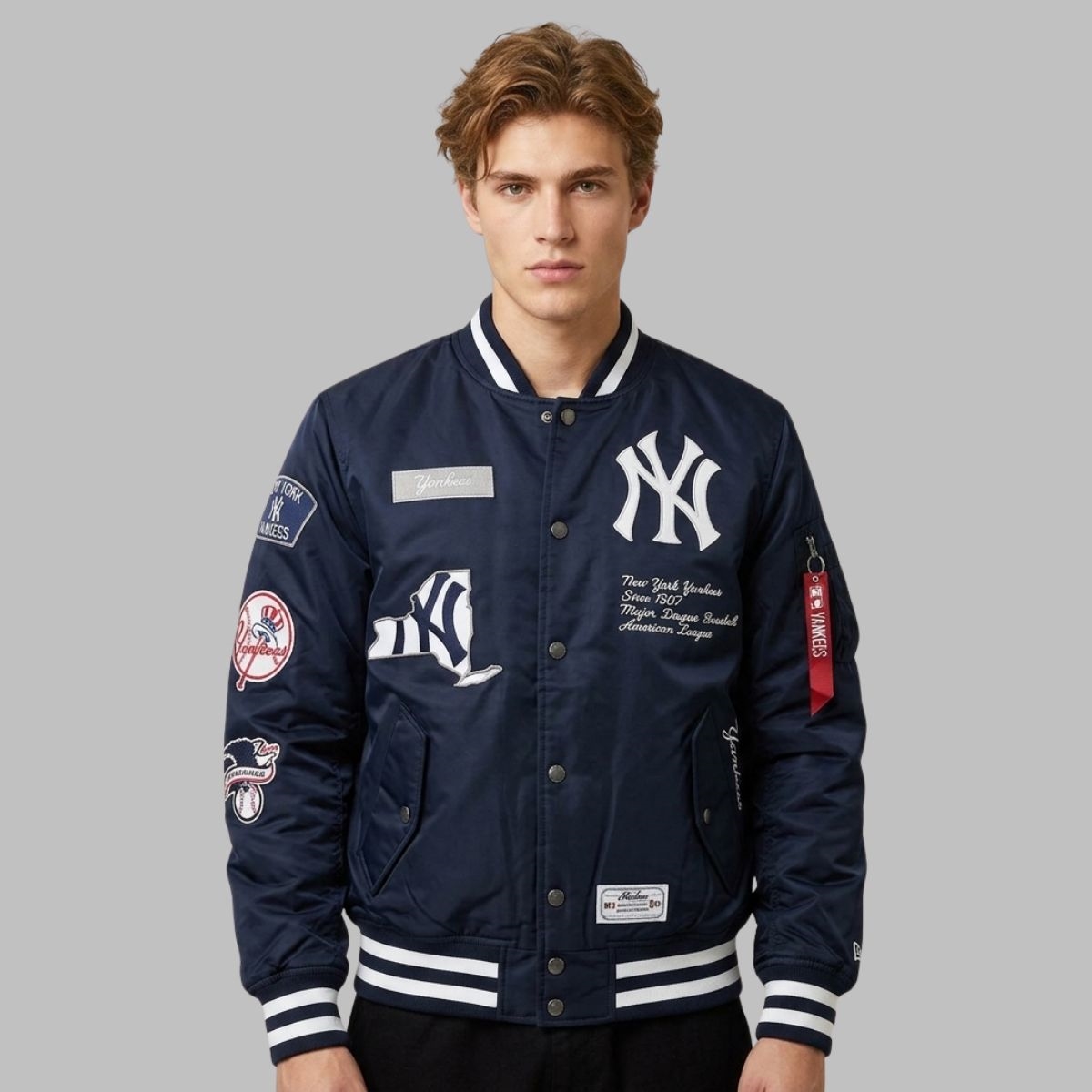2025 NY Yankees Alpha Industries Bomber Jacket (1)