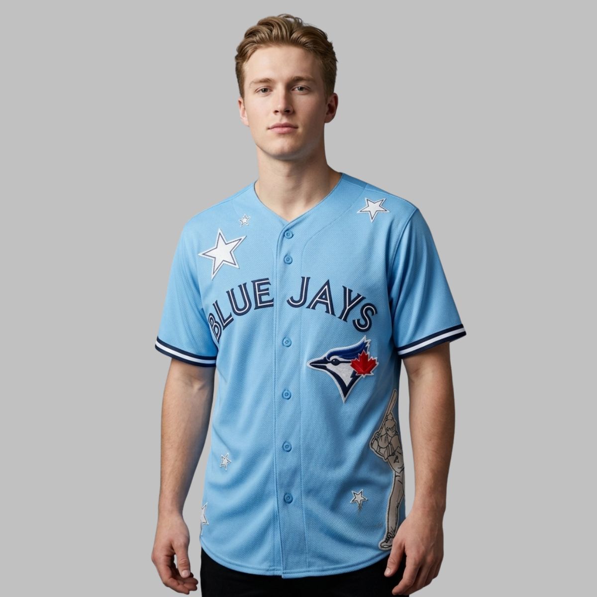 2026 Blue Jays Davis Schneider Stars Jersey 2026 Blue Jays Davis Schneider Stars Jersey