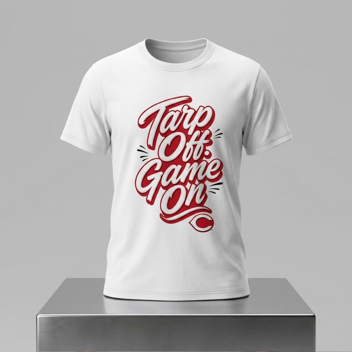 2026 Cincinnati Reds Tarps Off Game On Shirt Giveaway 1 2026 Cincinnati Reds Tarps Off Game On Shirt Giveaway 2