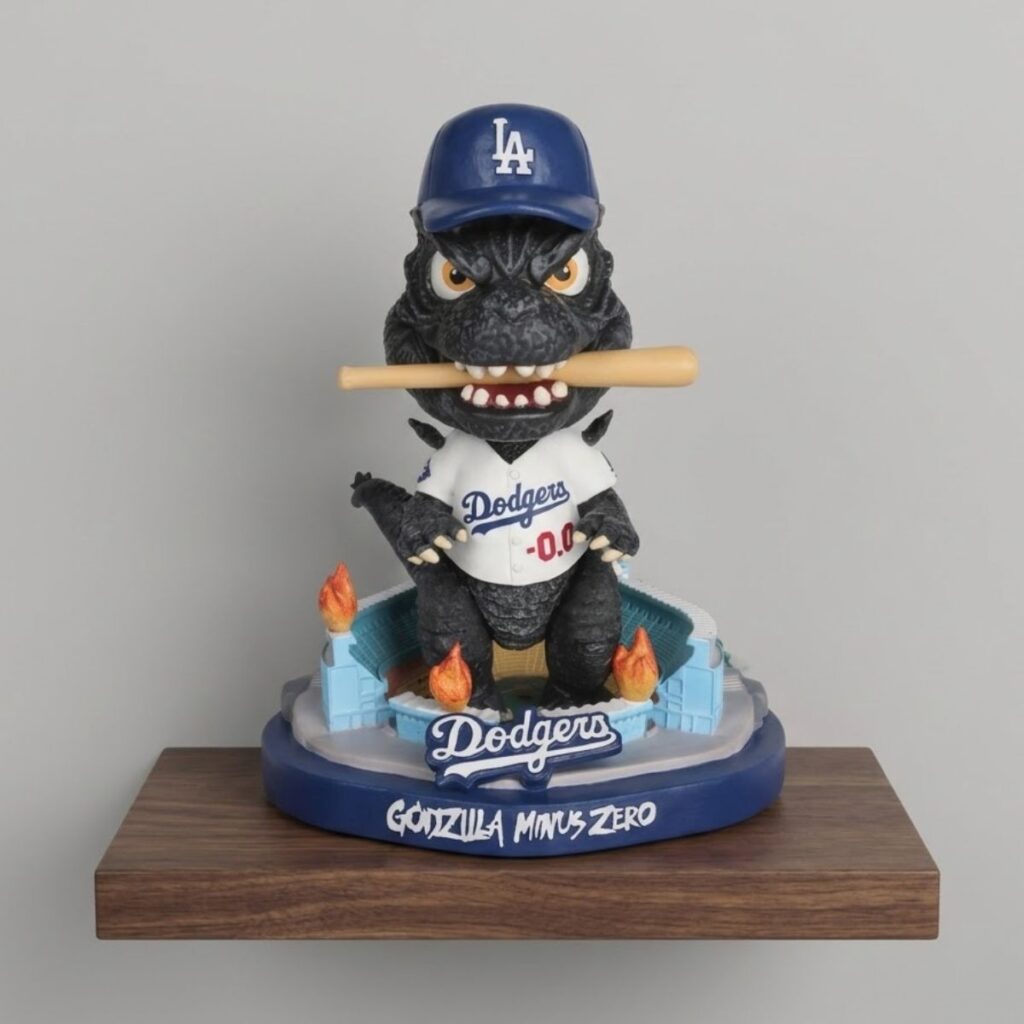2026 Giveaway LA Dodgers Godzilla Bobblehead - Zerelam