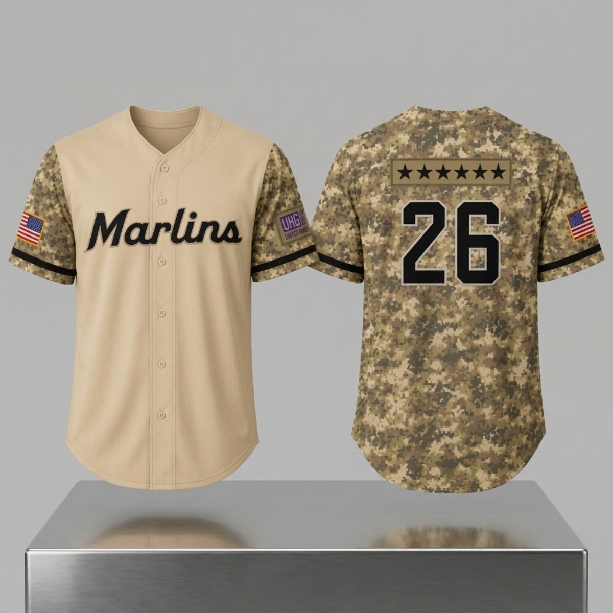 2026 Marlins Military Appreciation Night Jersey Giveaway 1 2026 Marlins Military Appreciation Night Jersey Giveaway 2