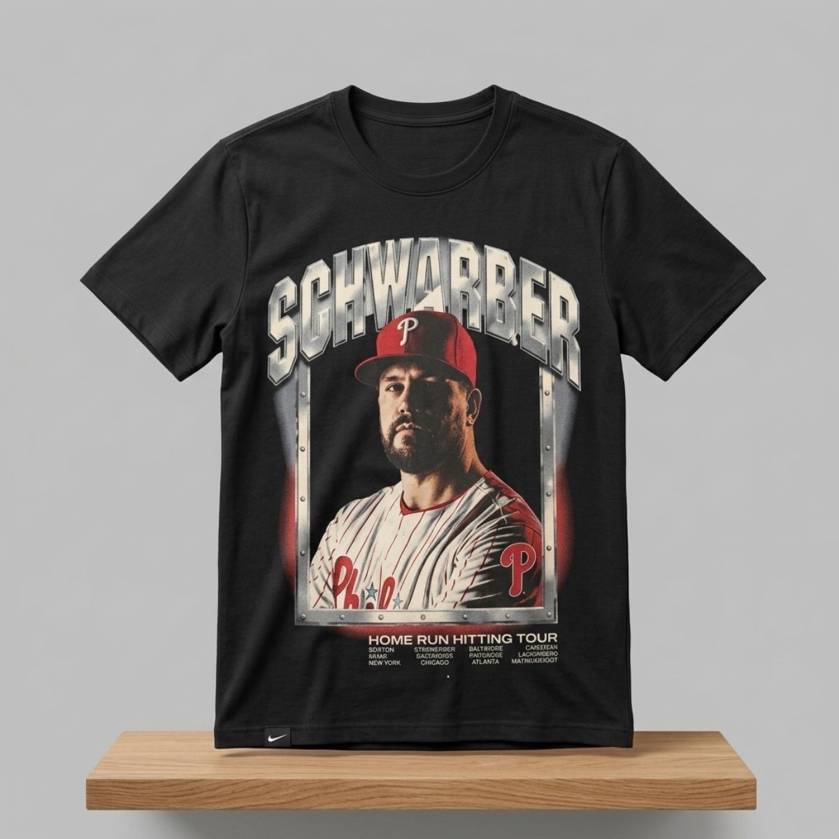 2026 Philadelphia Phillies Kyle Schwarber Home Run Hitting Tour Shirt 1 2026 Philadelphia Phillies Kyle Schwarber Home Run Hitting Tour Shirt 2
