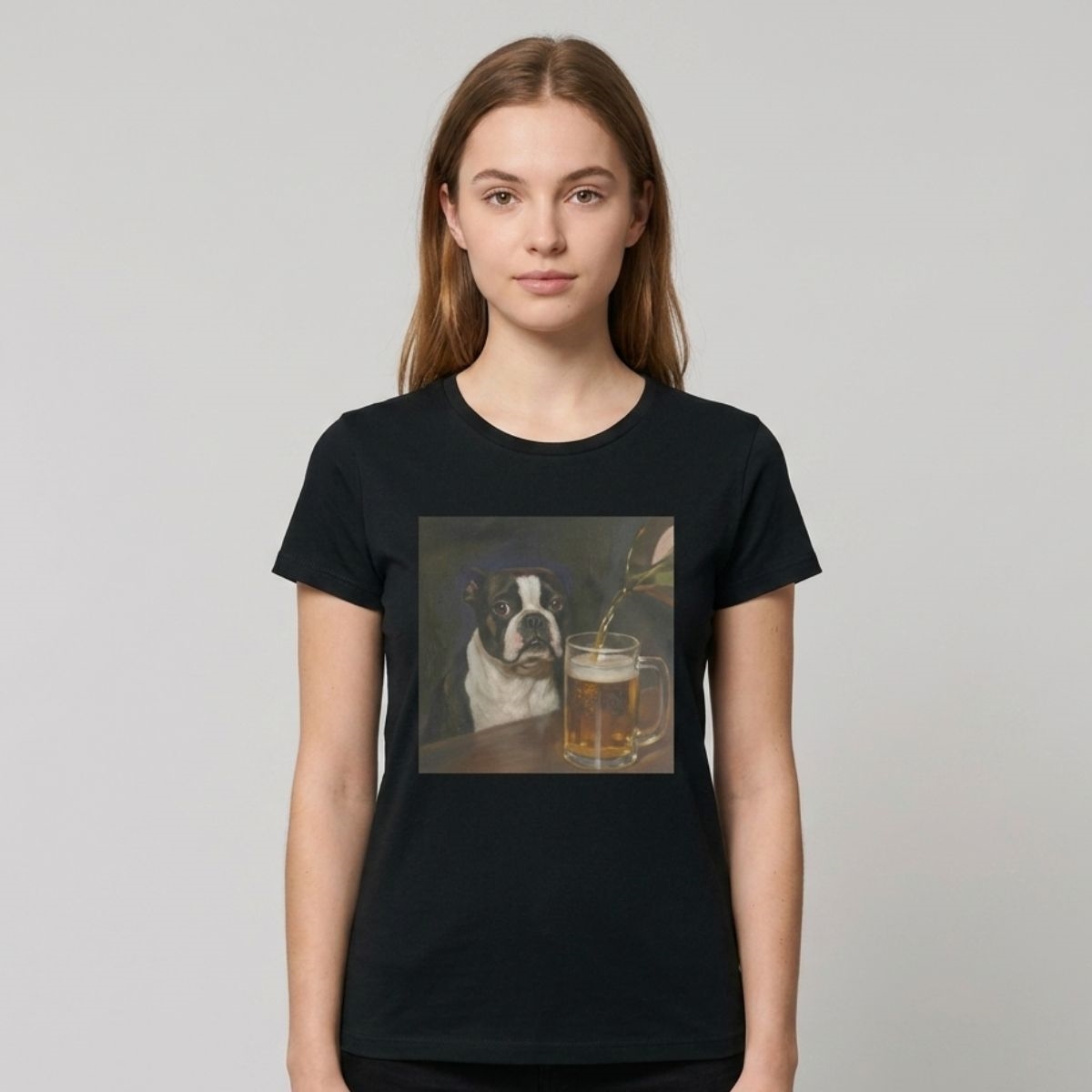 Dylan Crews Boston Terrier Drinking Beer Shirt Dylan Crews Boston Terrier Drinking Beer Shirt
