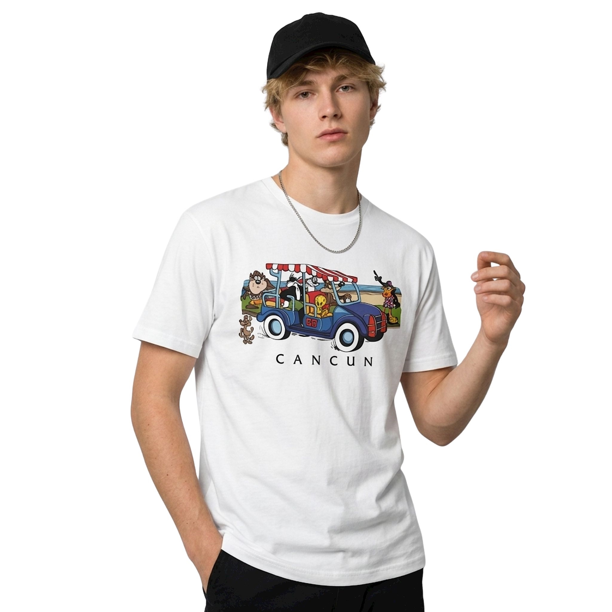 Harry Styles Looney Tunes Cancun Golf Cart Shirt 3 Harry Styles Looney Tunes Cancun Golf Cart Shirt 3