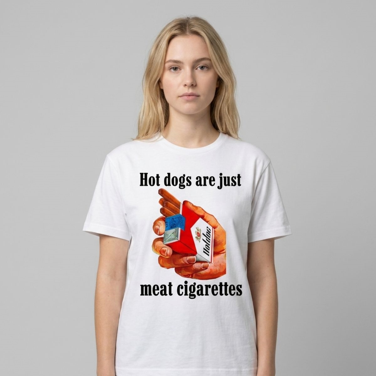 Hot Dogs Are Just Meat Cigarettes Shirt Hot Dogs Are Just Meat Cigarettes Shirt