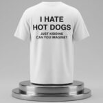 I Hate Hot Dogs Just Kidding Can You Imagine Shirt