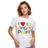I Love To Finger Paint Shirt 2