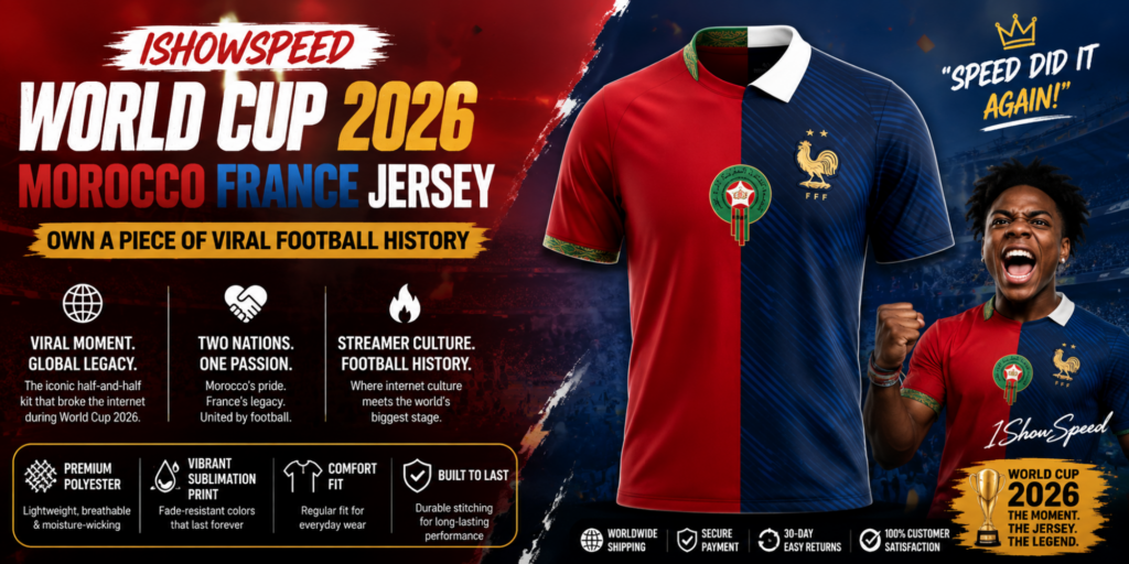 IShowSpeed World Cup 2026 Morocco France Jersey – Own a Piece of Viral Football History