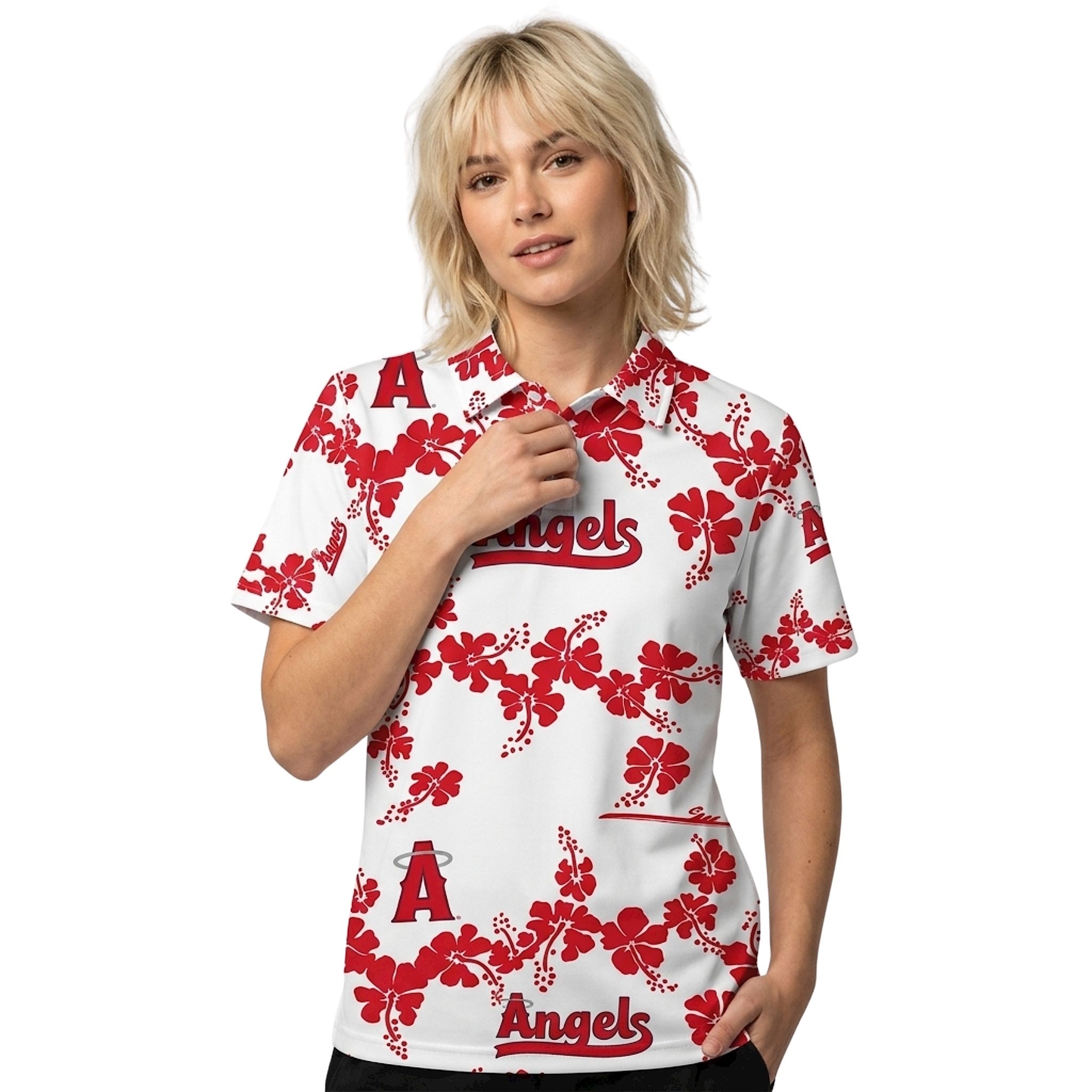 LA Angels City Connect 2026 Polo Shirt 2 LA Angels City Connect 2026 Polo Shirt 3