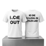 Ryan Garcia And N3on ICE Out No One Is Illegal On Stolen Land Shirt