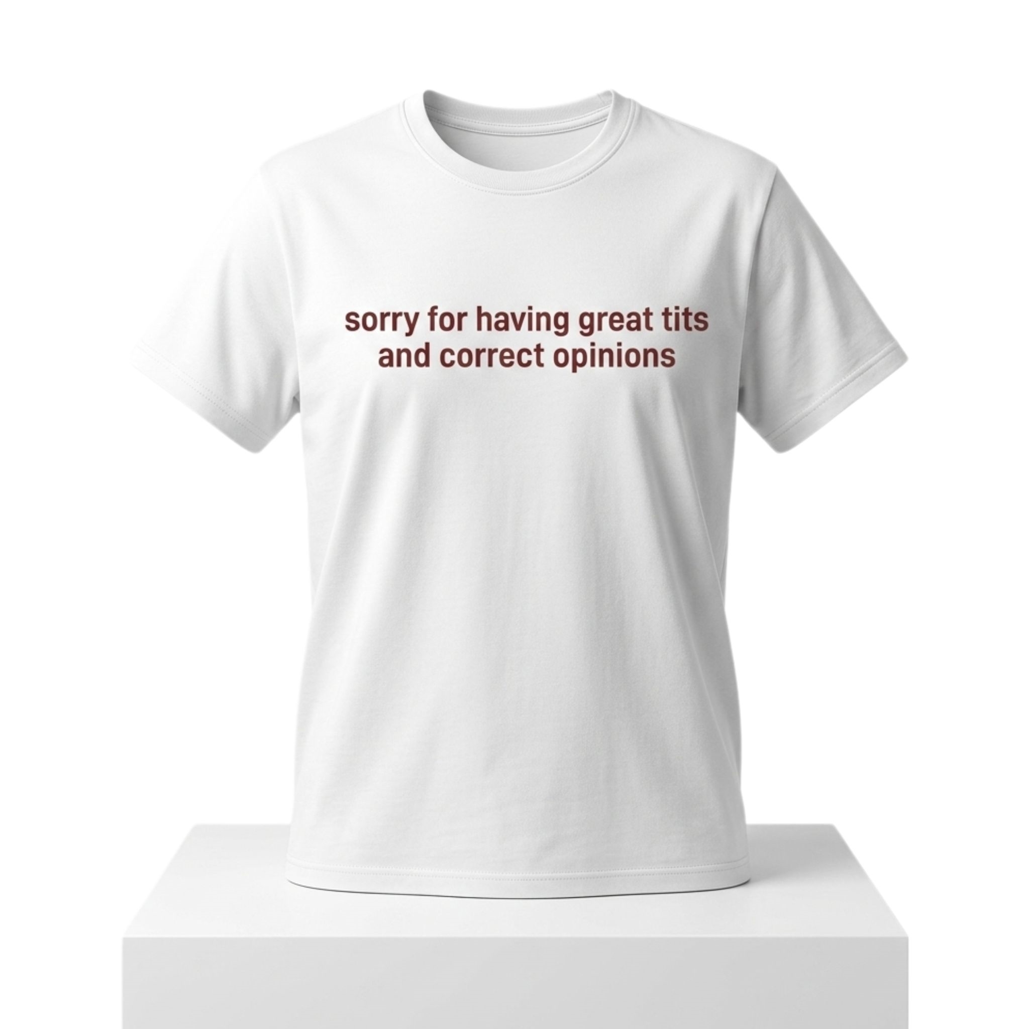 Sorry For Having Great Tits And Correct Opinions Shirt 1 Sorry For Having Great Tits And Correct Opinions Shirt 2