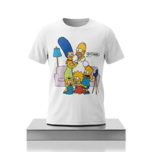 Jayden Daniels Simpsons Say Cheese Shirt 3