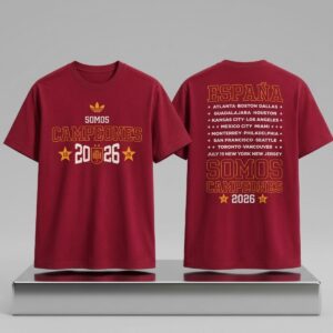 Spain Adidas 2026 FIFA World Cup Champions Somos Campeones Shirt 2