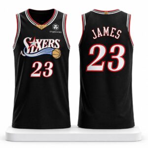 Philadelphia 76er LeBron James Sixers Jersey 2