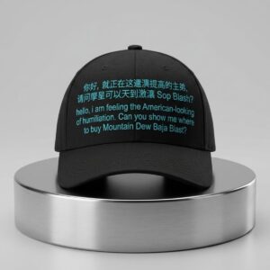 Hello I Am Fleeing The American Century Of Humiliation Mountain Dew Baja Blast Hat 2