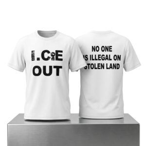 Ryan Garcia And N3on ICE Out No One Is Illegal On Stolen Land Shirt 2