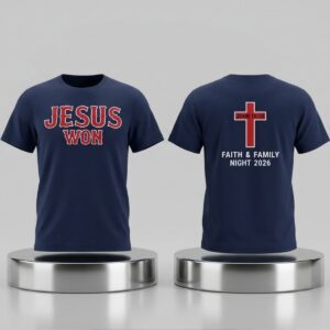 Red Sox Jesus Won Faith and Family Night 2026 Shirt 2